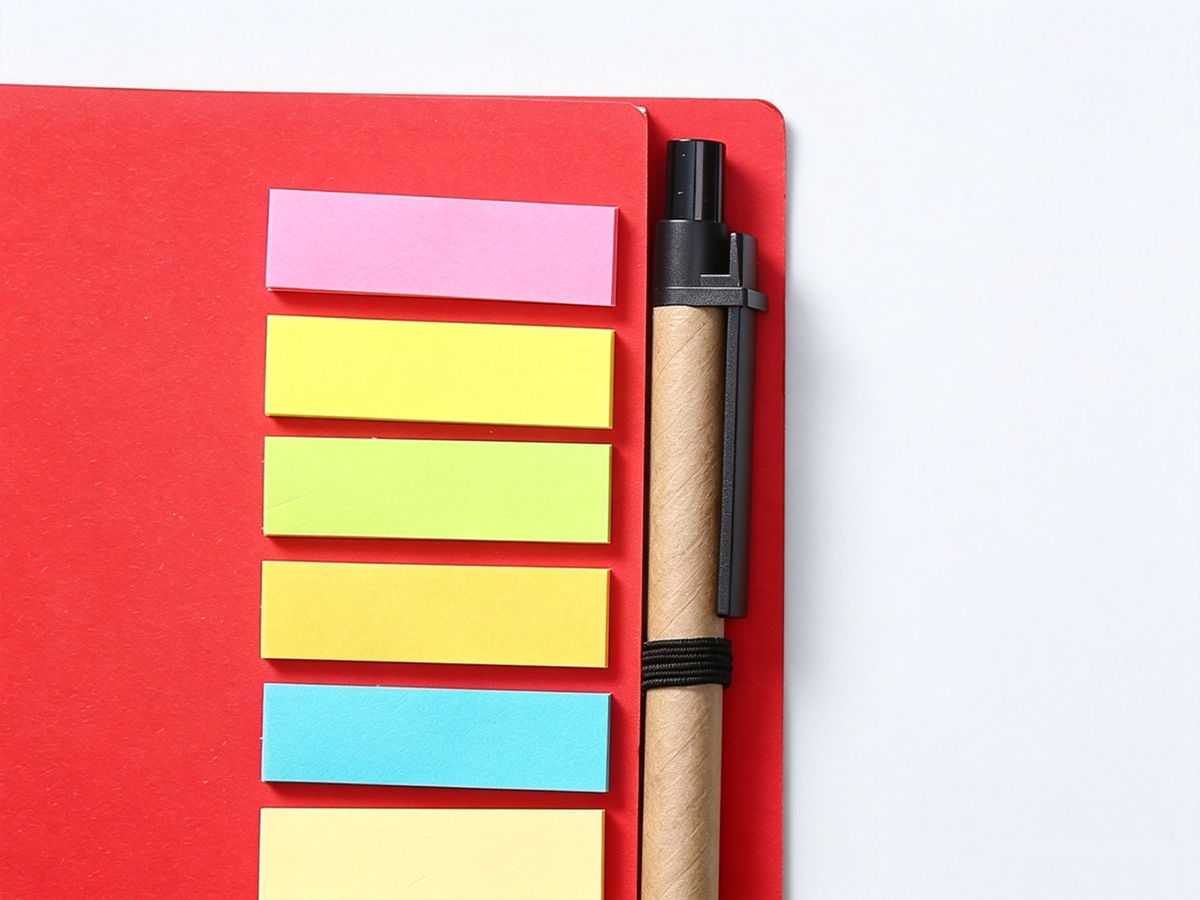 Custom Wire‑O Notebook With Sticky Notes