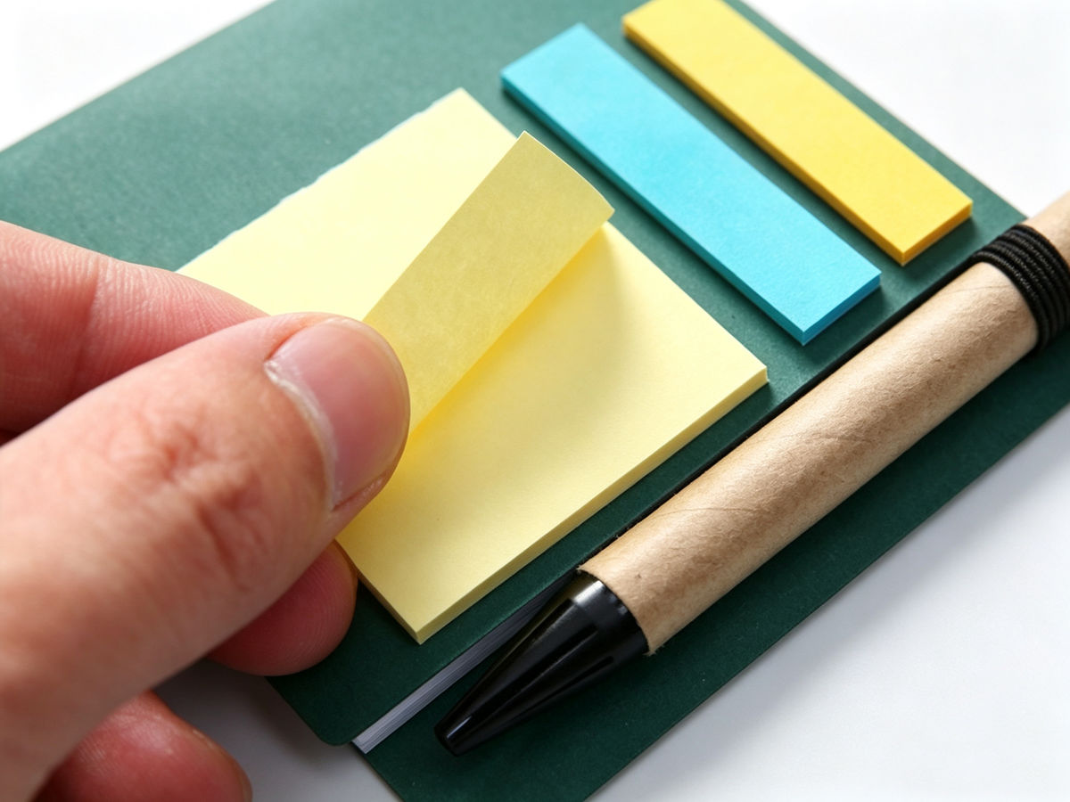 Custom Wire‑O Notebook With Sticky Notes