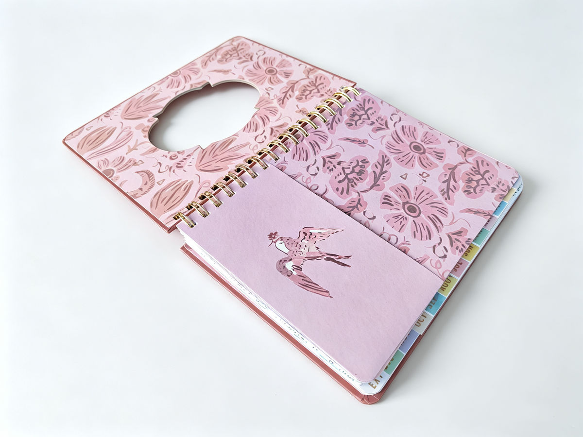 Custom Hollow Out Wire‑O Notebook