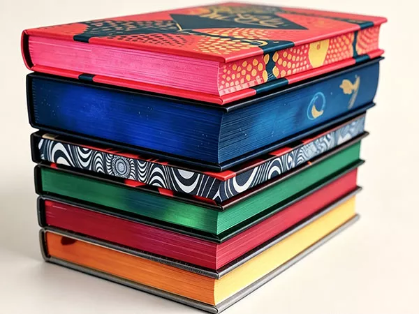 Custom hardcover book with colored gilded page edge, art souvenir children printed book MEBENNA