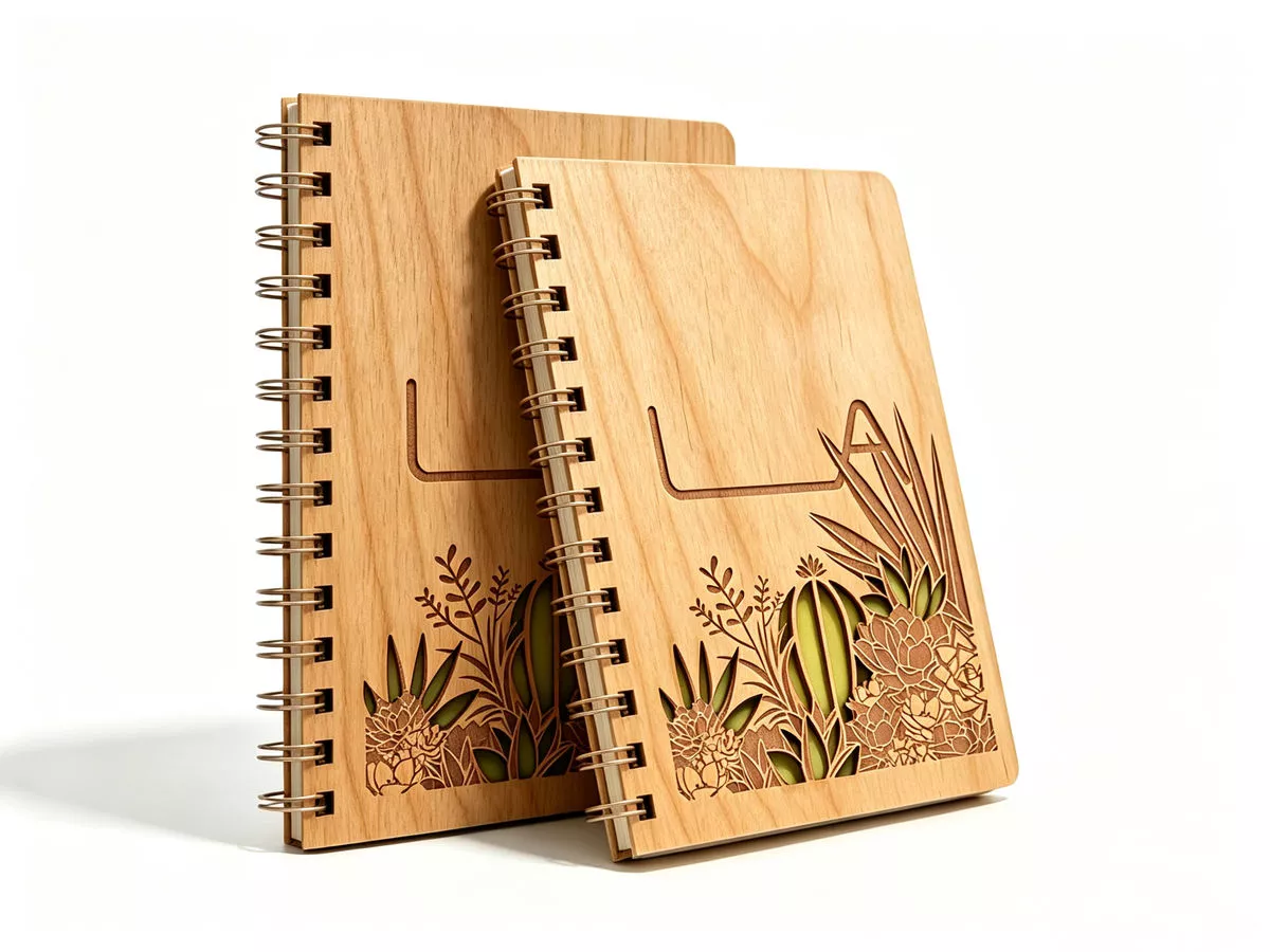 Custom peach‑scented aroma paper spiral notebook, fruity‑scented custom‑printed promotional gift stationery MEBENNA