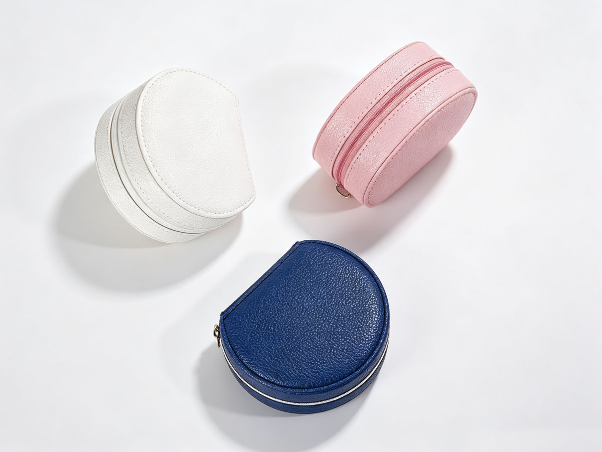 Custom Macaron‑Shape Leather Jewelry Box